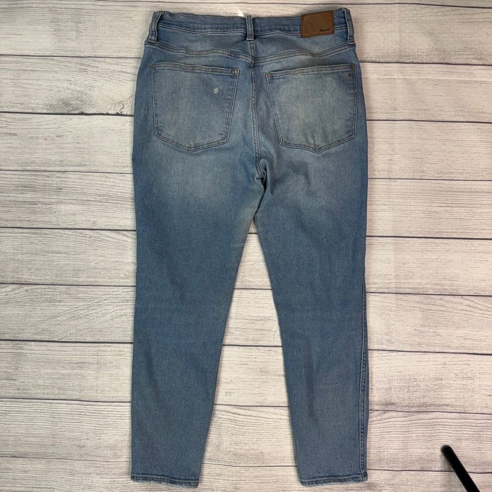 Madewell 10 High-Rise Skinny Crop Jeans Medium‎ Wash Blue Size 30 - Picture 8 of 12